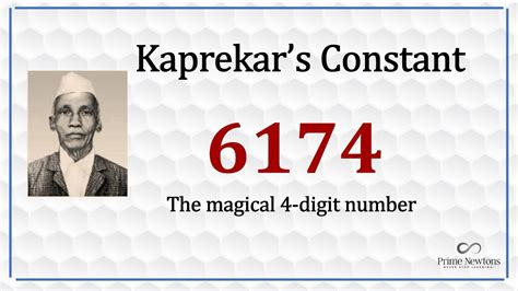 kapreker's constant|Kaprekar constant .